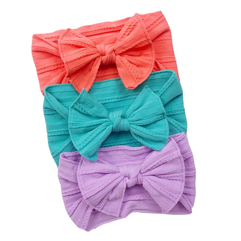 Elastic Baby Head Turbans (3 pcs)